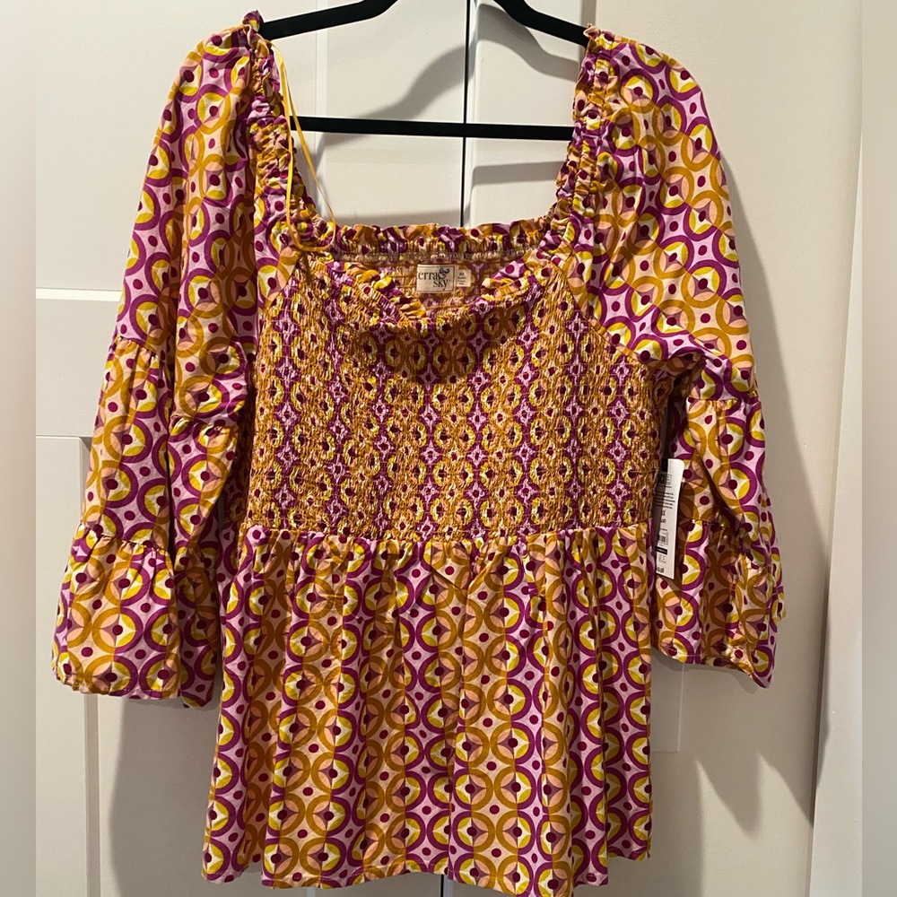 Terra & Sky blouse